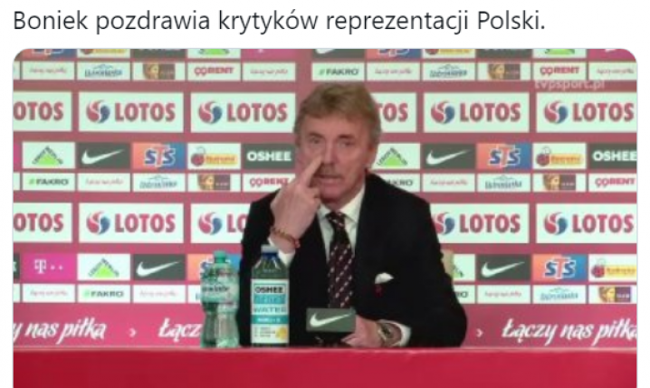 Boniek pozdrawia krytyków reprezentacji xD